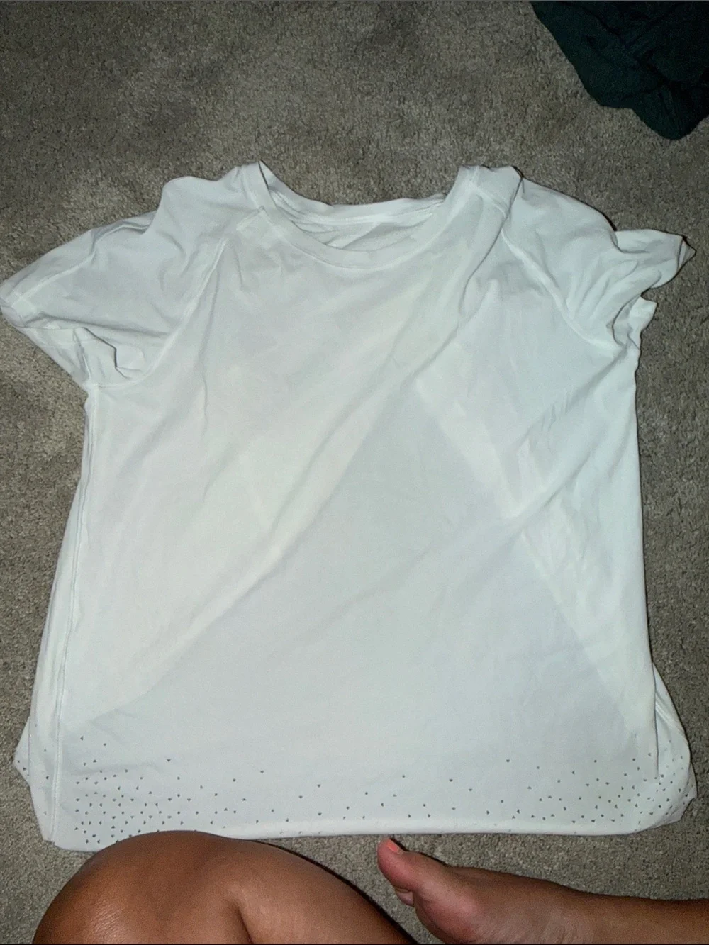 lululemon athletica Cream Short Sleeve Cross-Back Tee